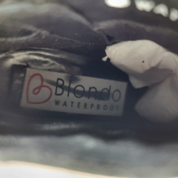 Blondo Nivada Waterproof Side Zip Bootie, Black Leather, Womens Size 7 M - Picture 11 of 12